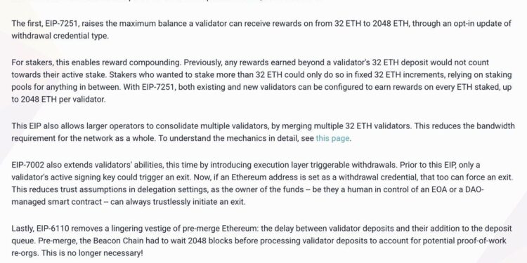 Noticias de Ethereum Tim Beiko expone detalles de la actualización Pectra de Ethereum