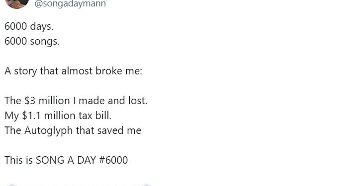 Noticias de Ethereum Músico ganó 3 millones de dólares vendiendo NFT y lo perdió todo por impuestos y una caída del mercado de criptomonedas