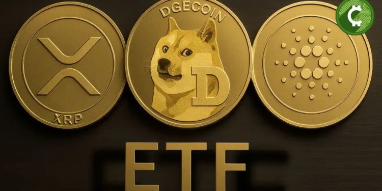 Noticias Altcoins Analistas de Bloomberg elevan a 90% la probabilidad de aprobación de ETFs spot de XRP, Dogecoin y Cardano