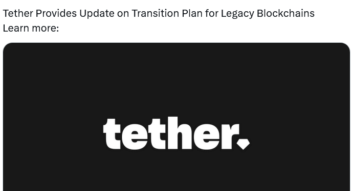 Noticias de Ethereum Tether abandona el plan de congelar USDT en cinco cadenas