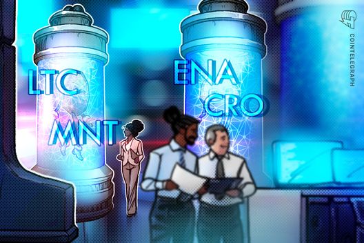 Noticias de Ethereum Bitcoin cae, pero LTC, CRO, ENA y MNT se mantienen fuertes en los gráficos