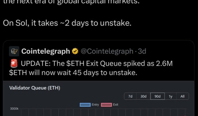 Noticias de Ethereum Vitalik defiende la cola de salida de Ethereum en medio del FUD de Galaxy