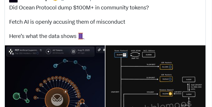 Noticias de Ethereum Ocean Protocol se enfrenta a acusaciones de manipulación insider