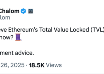 Noticias de Ethereum El TVL de Ethereum se disparará en 2026, según el CEO de Sharplink