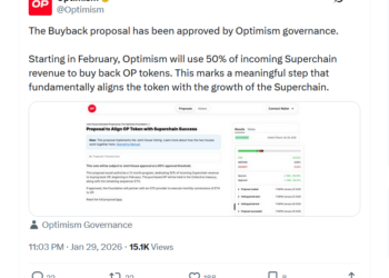 Noticias de Ethereum La comunidad de Optimism aprobó una propuesta para recomprar tokens OP