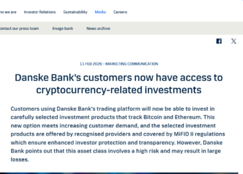 Noticias de Ethereum Danske Bank abre el acceso a ETPs de BTC y ETH para clientes