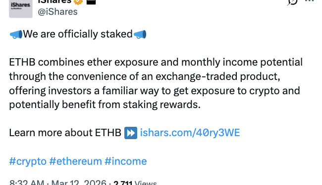 Noticias de Ethereum BlackRock Launches Staked Ethereum ETF Offering Yield