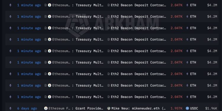 Noticias de Ethereum Ethereum Foundation invierte 46,2 millones de dólares en ETH