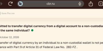 My Crypto Lawyer Sec News Russia blocks Bitcoin transfers to self-custody wallets